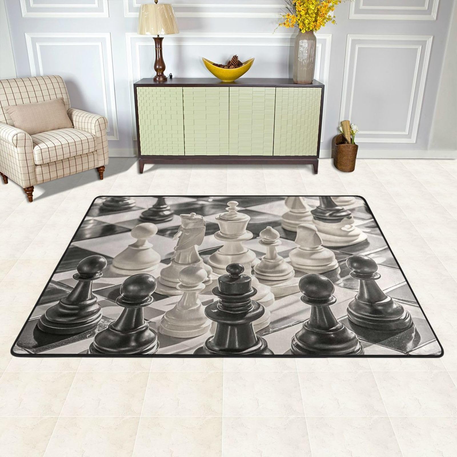 Paillasson antidérapant et tapis d'entrée extérieur noir
