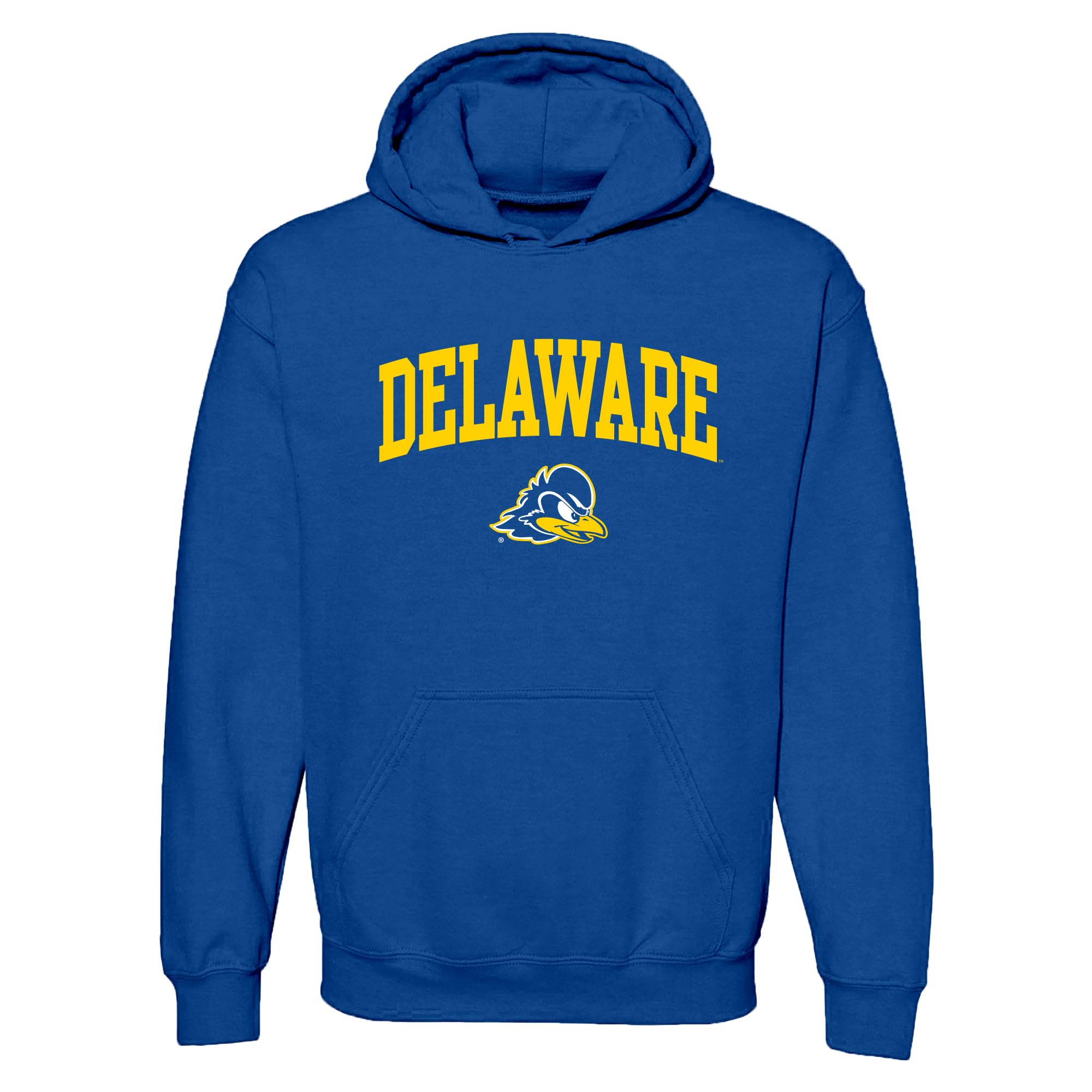 NCAA Officially Licensed College - University Team Color Arch Logo Hoodie, Delaware Blue Hens Royal, S โ image 1
