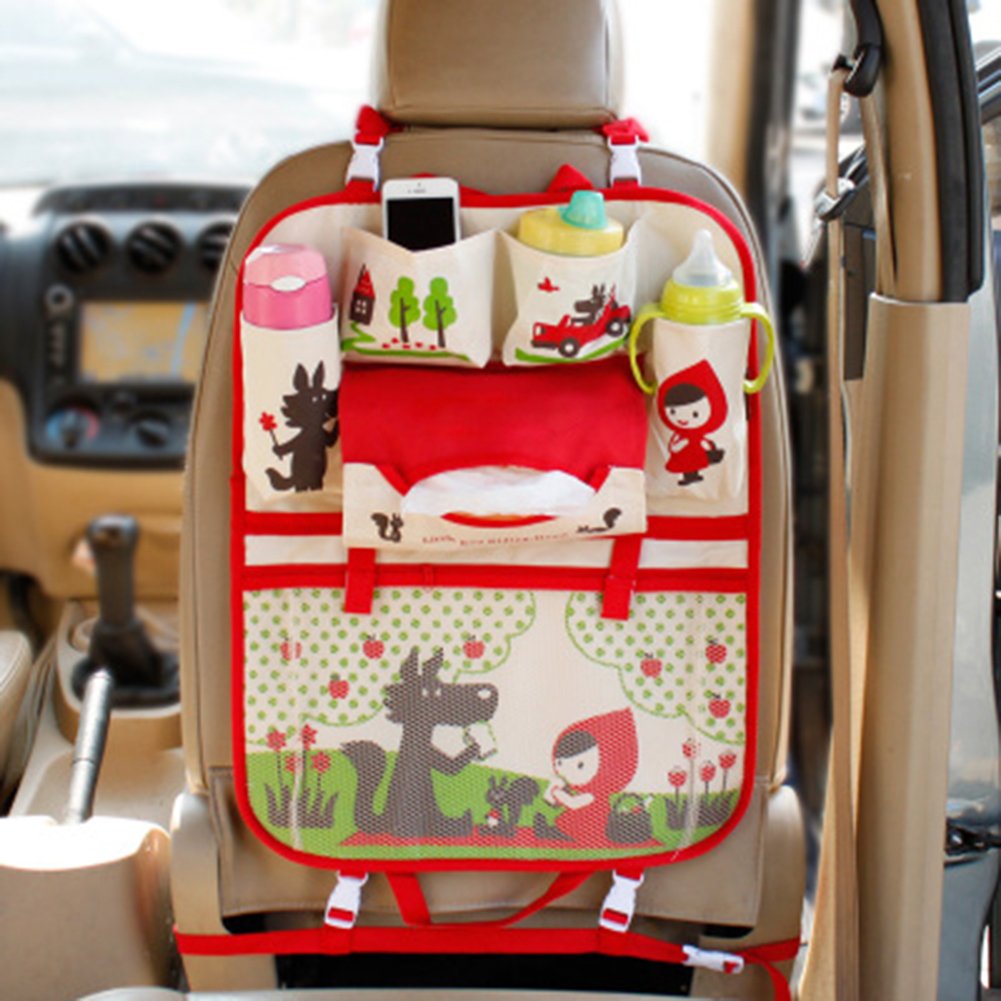 Portaoggetti Per Sedile Auto Posteriore - Con Tasche Multiuso Per Bambini E Viaggi - 53x43 Cm - Foto 11