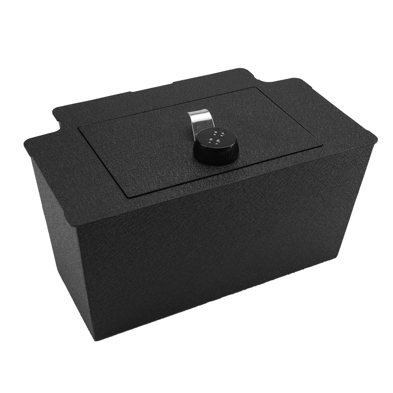 Center Console Gun Safe Vault - KEREN Vehicle Safe Vault Compatible with Chevrolet Silverado 2023-2026, Anti-Theft High Security Armrest Lock Box with 4-digit Lock.