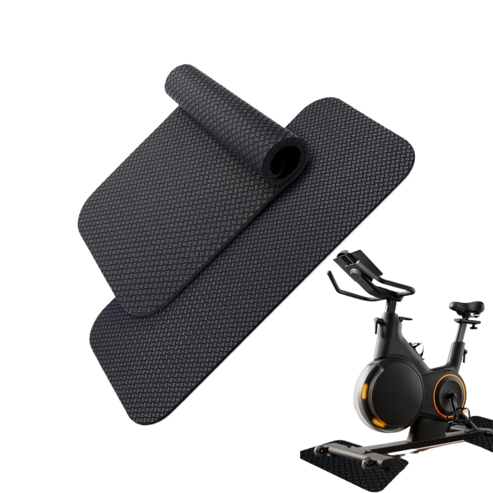 Alfombra de bicicleta de ejercicio plegable y antideslizante para cinta de correr y fitness
