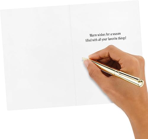 Miniatura 6 de Hallmark Surtido de tarjetas de Navidad en caja de gnomos (16 tarjetas y sobres) globo de nieve, champiñones, corona, trineo