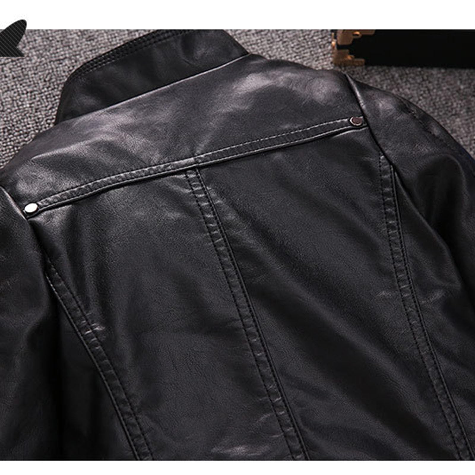 Generisch Categoría de producto Chaqueta para niña – Chaqueta de piel de primavera con aspecto de moto Chaqueta de piel sintética para ?