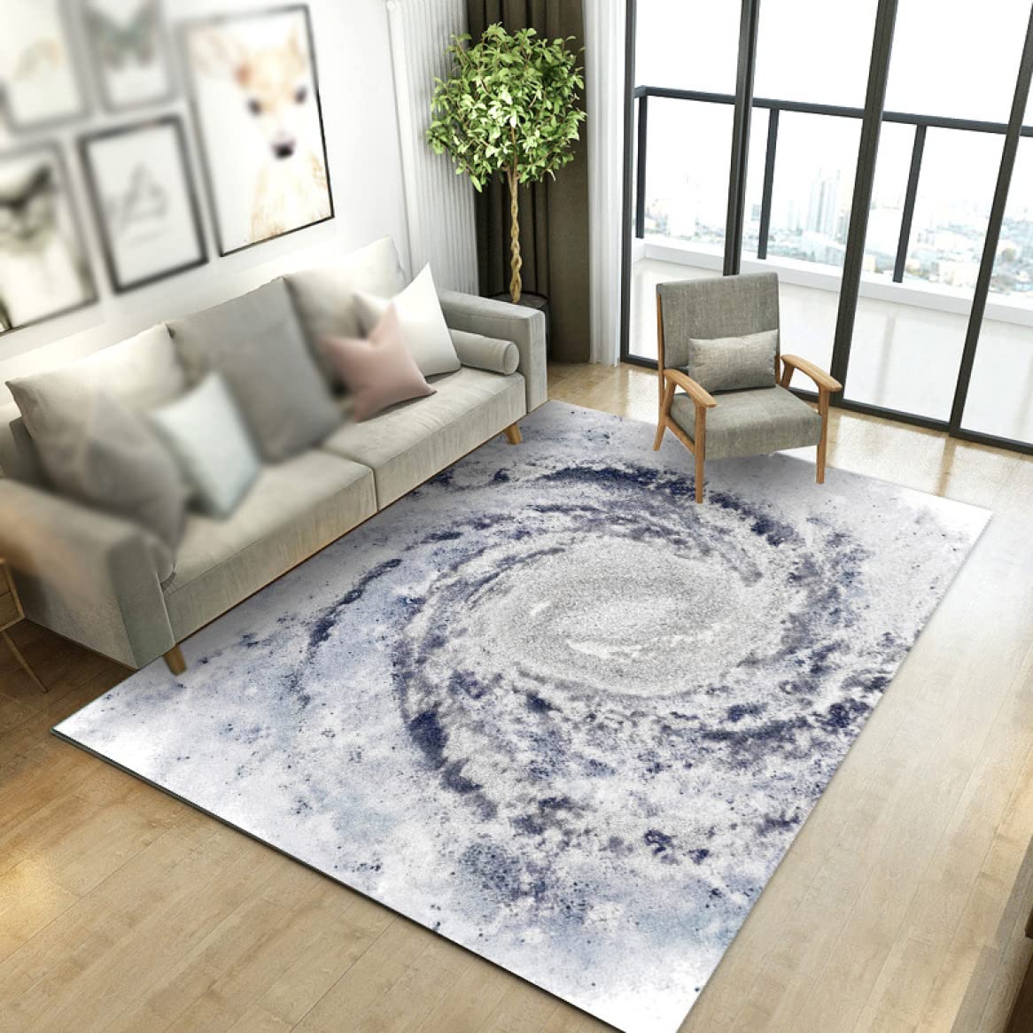 ラグ カーペット 長方形 柔らかい 軽量160*230cm Amazon｜洗える 長方形 オールシーズン 160*230cm ラグ 花柄9