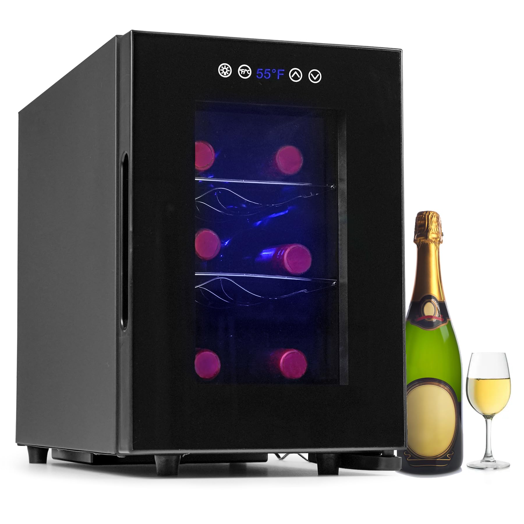 Iceblue GZ-KWS-6ED Wine Cooler Black