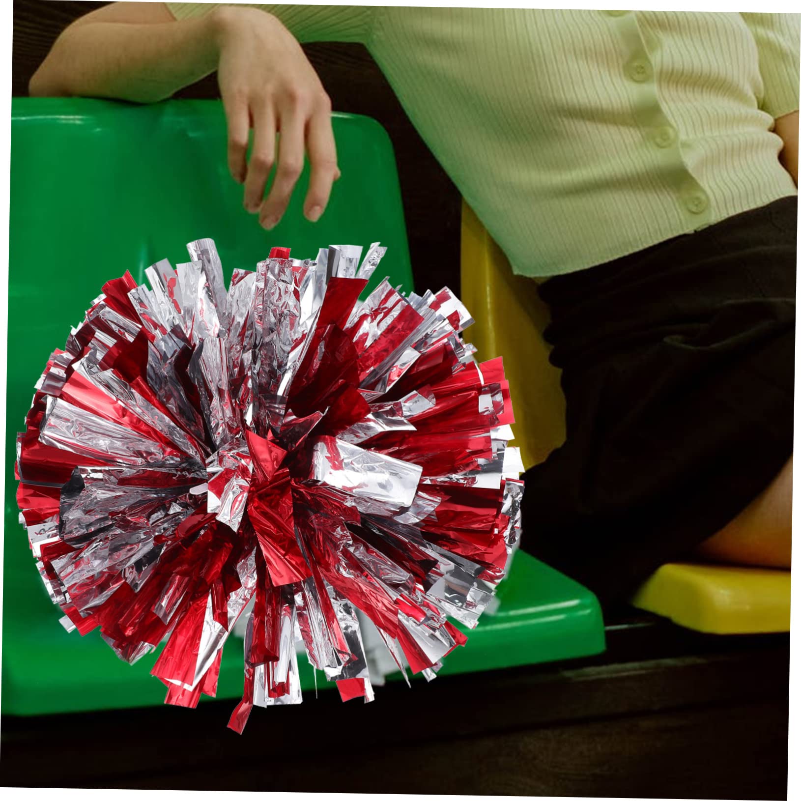 Balacoo Dance Props 4pcs Cheerleading Flower Balls Cheer Supplies for Sports Parties Stage Performances