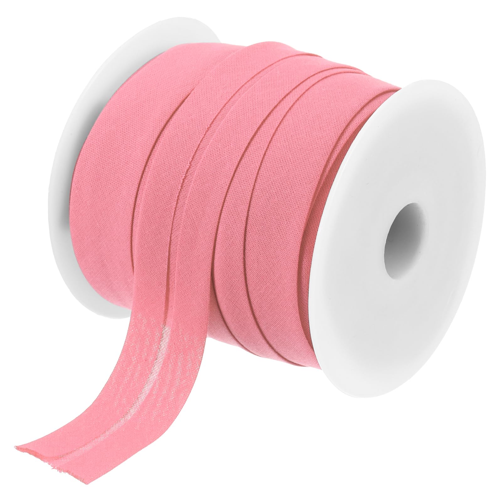 sourcing map 3/4 Inch Single Fold Bias Tape Cotton Continuous Bulk Bias Tape for Sewing, Seaming Quilting Hemming Binding Crafts (Bright Red 25 Yards)