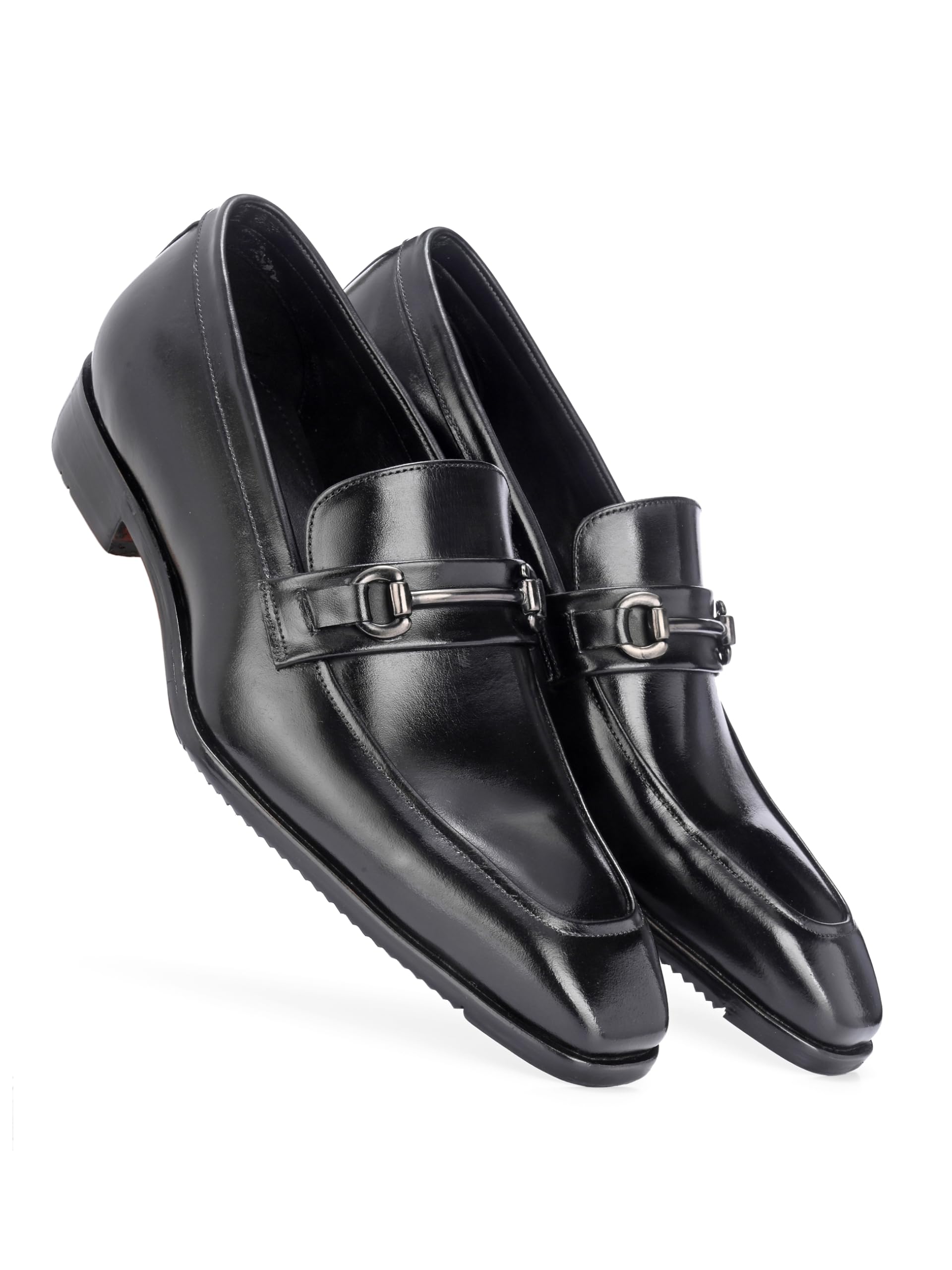 Harrykson London Mens Black Italian Leather Loafers Slip-On Dress Shoe with Leather Rubber Sole (B0DFLW61QC) Amazon Price History, Amazon Price Tracker