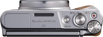 Canon SX740 HS PowerShot Digital Camera Silver - Practical Compact Camera with 4K Resolution and Hybrid Autofocus - Canon Powershot Camera with 40x Optical Zoom - Auto Transfer via WLAN and Bluetooth