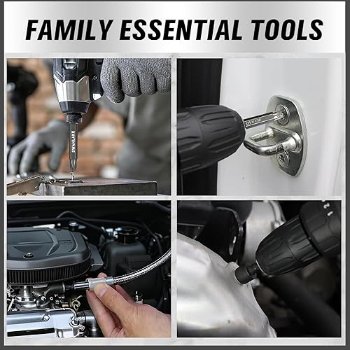 Miniatura 8 de SWANLAKE 232-Piece Ultimate Screwdriver Bit Set, Cr-V Impact Driver Bit Set, Includes Security Bits, Nut Driver, Ratchet Wrench and Bits Holder