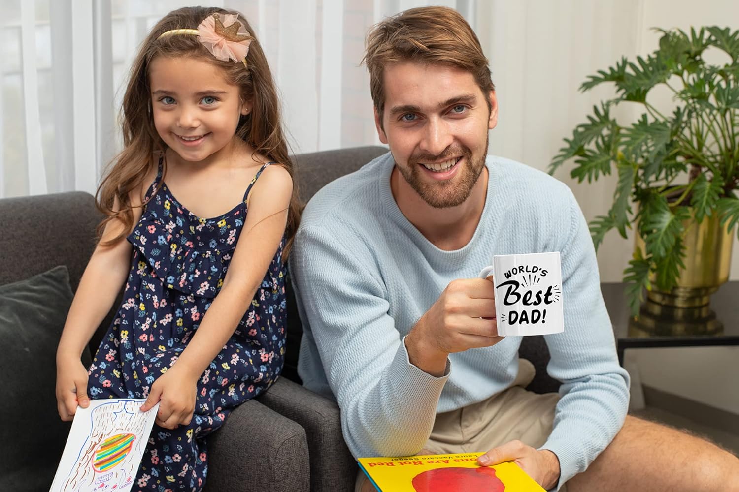 Kropsis World's Best Dad! Mug - For Him Funny Greatest Cool Dad Presents From Wife - Son and Daughter Best Fathers Presents For Anniversary Birthday and Christmas Mug White - Image 8