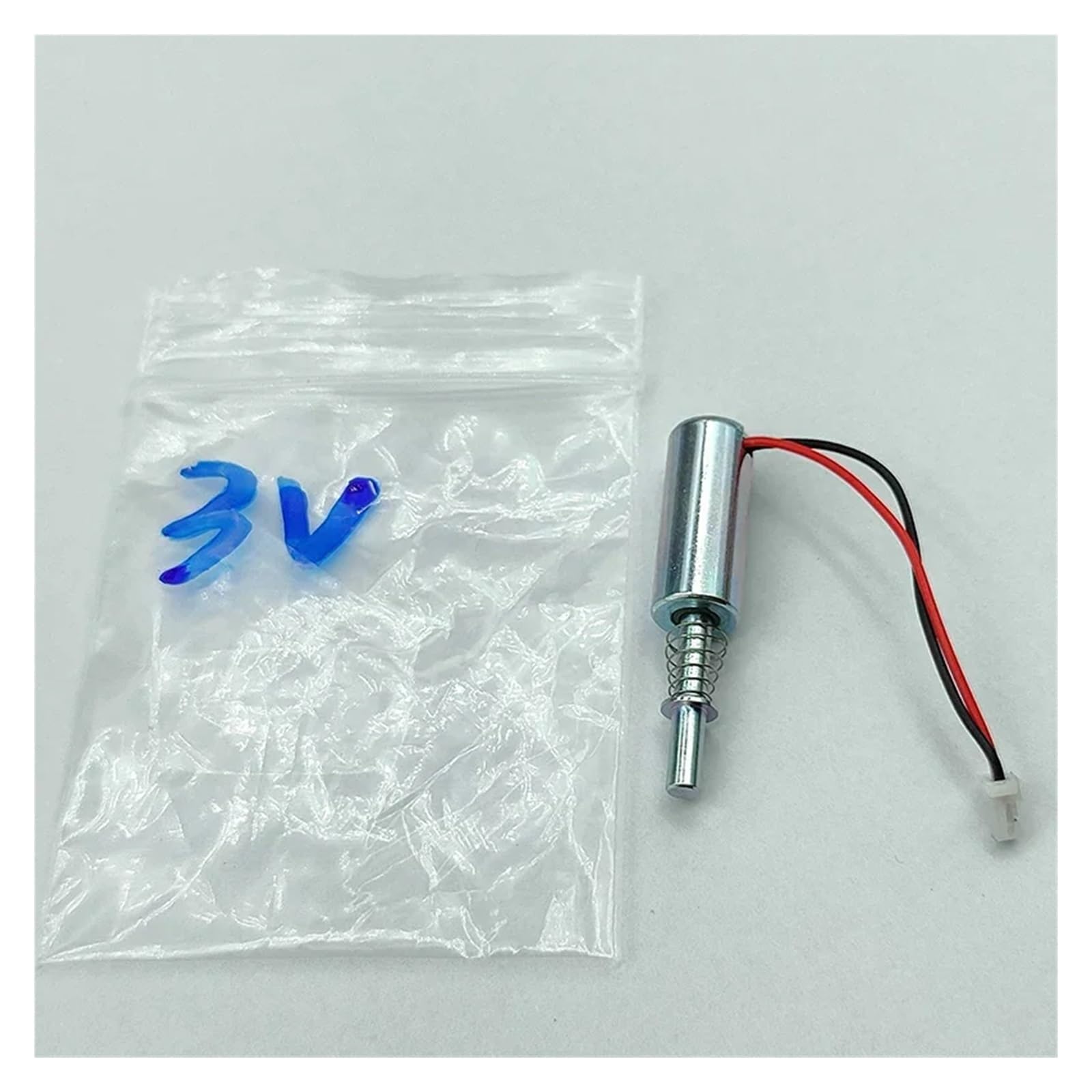 PADGZQGRZ DC 3V/5V 6V/9V/12V/24V for Mini Tiny 8MM Cylindrical Suction Inhalation Type Solenoid Electromagnet Stroke 5mm for DIY Fingerprint Lock Replacement Parts(DC3V)