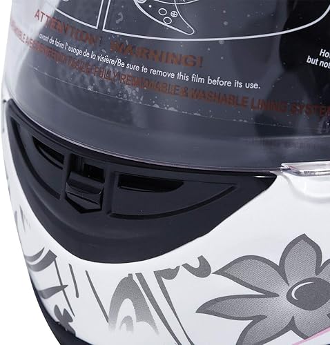 Miniatura 9 de XFMT DOT Casco de Motocicleta de Cara Completa Abatible para Calle Dirt Bike ATV Todoterreno con Visera Transparente para Hombres y Mujeres Adultos