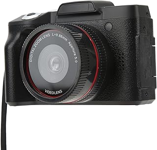 Câmera digital, 16 MP 1080p 2,4 polegadas, tela LCD, recarregável, câmera compacta para estudantes, com tela flip de 180°, zoom digital de 16x, mini câmera de vlogging do YouTube para crianças, adolescentes, estudantes