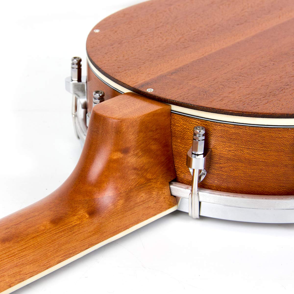 Kmise 4 cordes Banjo Asi-bjl Ukulélé Ukulélé concert 58,4 cm Taille sapelli/érable avec sac Sangle Tuner Banjo-E