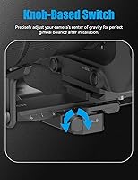 Vista 7 de Estabilizador de cardán para cámara FeiyuTech SCORP-C2 con seguimiento AI, carga útil de 7.72 lb, disparo vertical rápido, control Bluetooth, mango