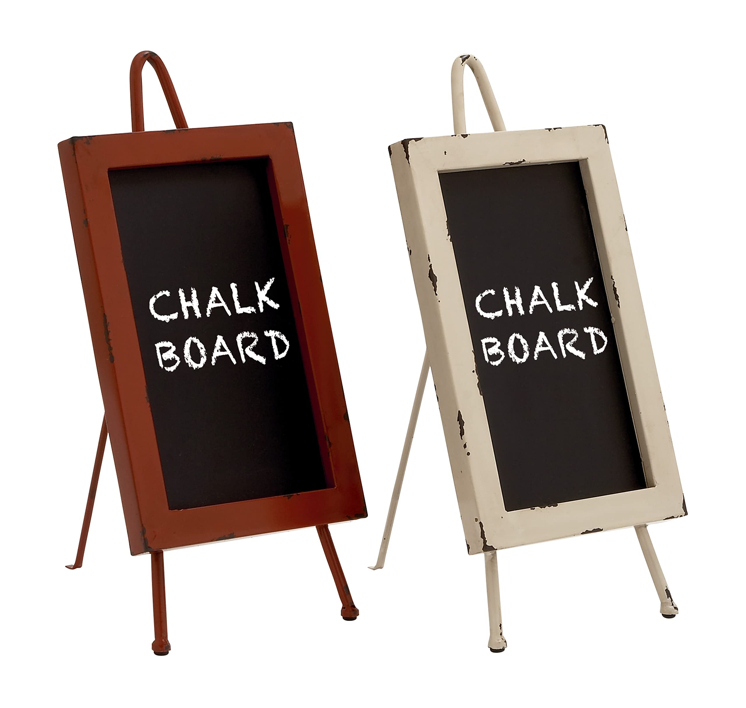 Deco 79 Metal WD Chalkboard, 2 Assorted, 10 by 17"