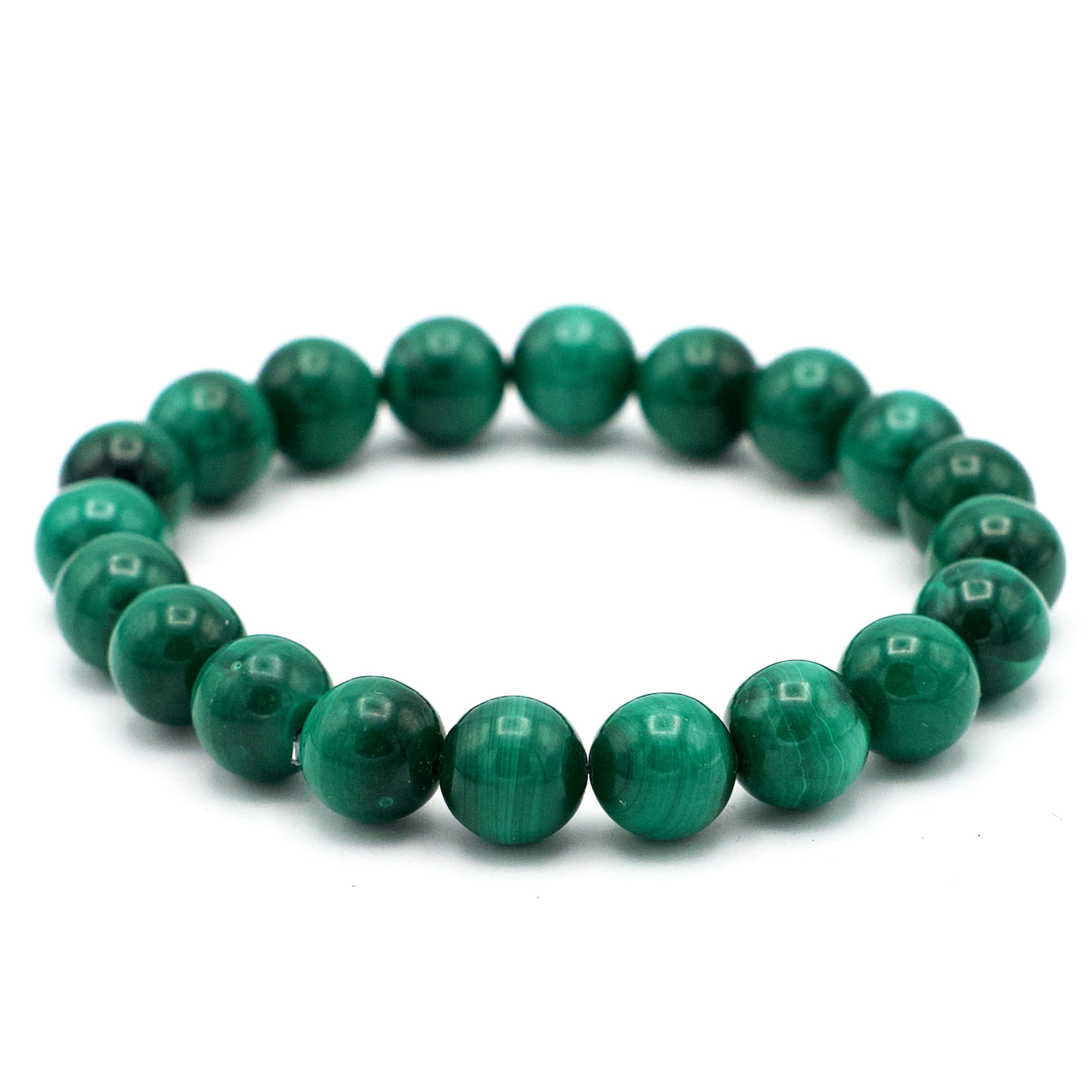 Edelstein Armband runden Perlen aus Naturstein – Handgefertigtes Schmuckstück für Damen & Herren – Durchmesser 17–19 cm – Geschenk für Damen & Herren - Licht, Intuition & Innere Reise