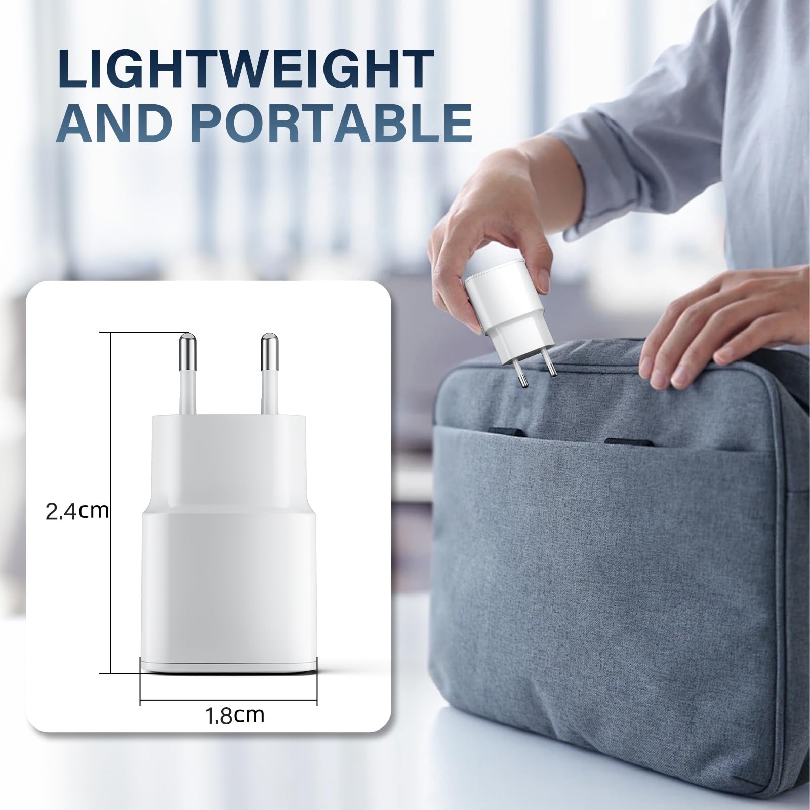 25W Caricatore for iPhone 14/14 Pro/14 Pro Max/13/13 Pro/13 Pro Max/12/12Pro/12 ProMax/11/11Pro/11 ProMax, Caricabatterie Rapido iPhone with 2M Cavo USB C- Lightning Spina Adattatore Alimentatore