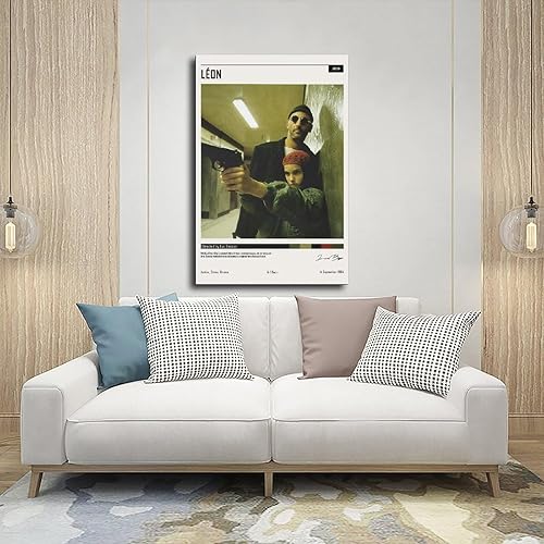 Miniatura 5 de QUNAN Póster de película Léon The Professional Lienzo sin marco 12 x 18 pulgadas (11.8 x 17.7 in)