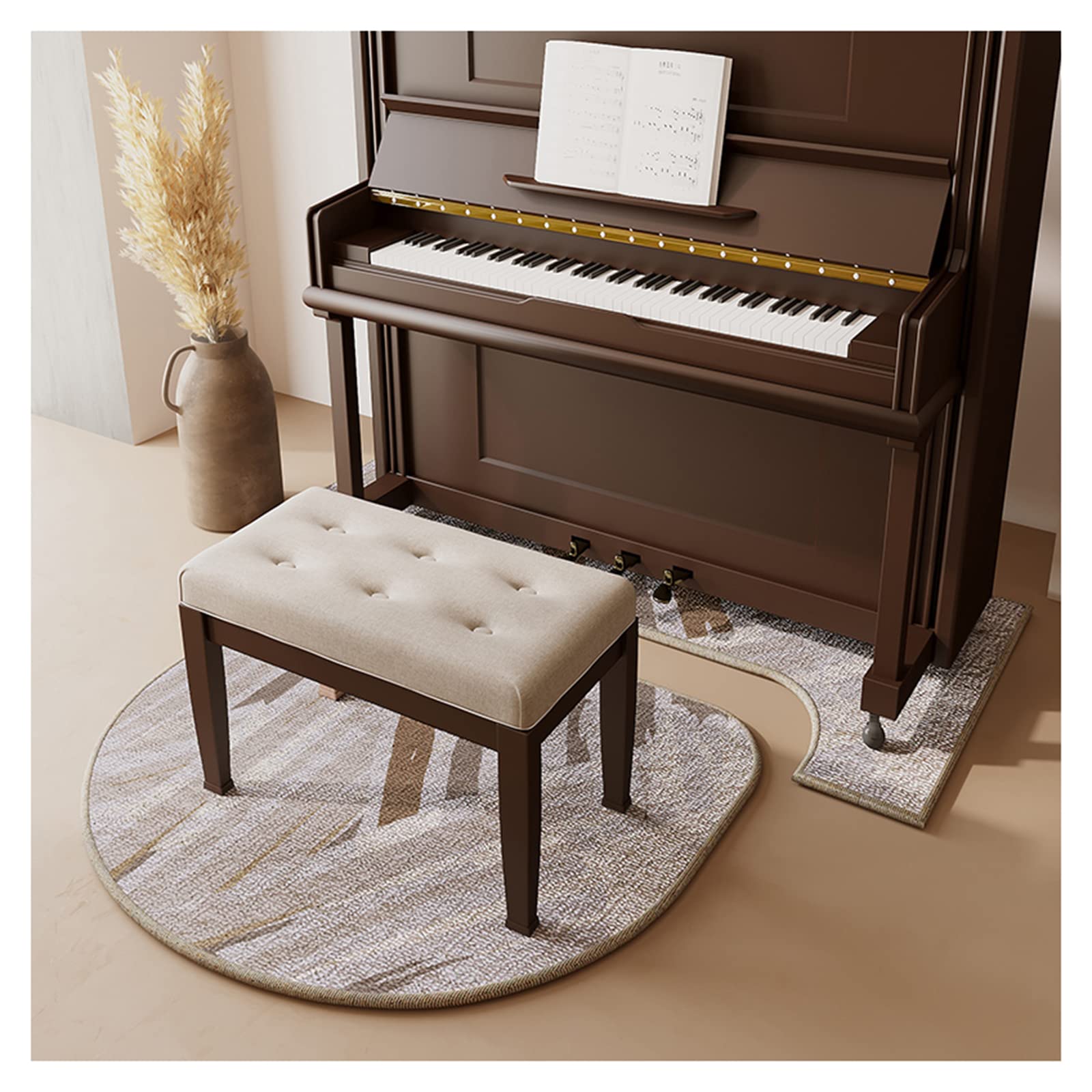 Staande piano geluiddicht tapijt, 160×70 cm geluiddempend tapijt voor piano, piano geluidsisolatie pad, antislip vloermat, geluidsabsorberende/geluidsisolatie/geluidsdempende/gelui
