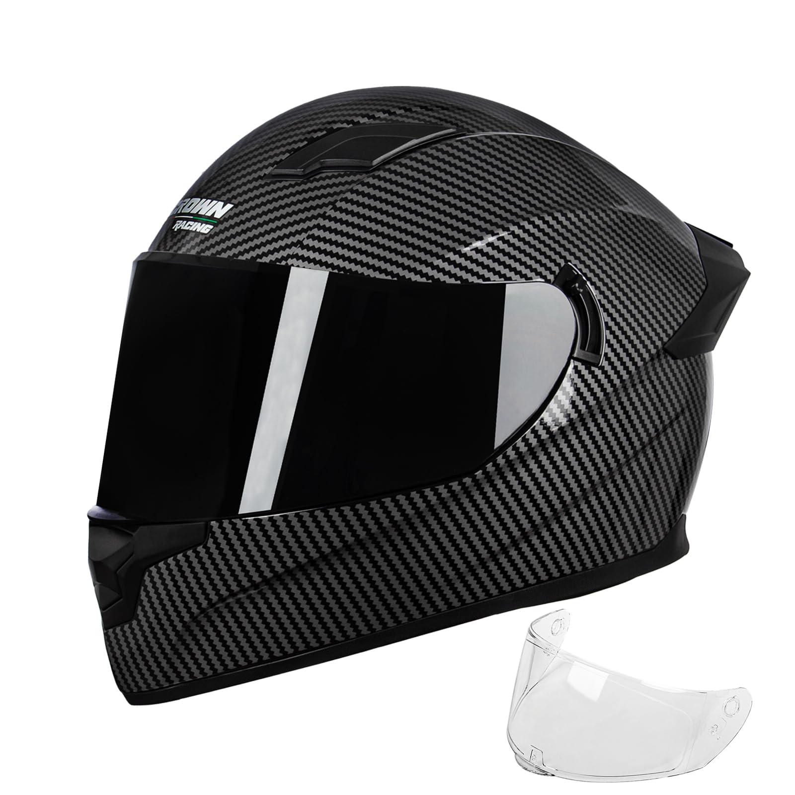 F 700 Black Full Fce Motorcycle Helmet