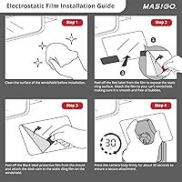 Vista 3 de Cinta adhesiva de doble cara y película electrostática – Cinta de montaje VHB para cámara de salpicadero – Accesorio seguro y sin residuos