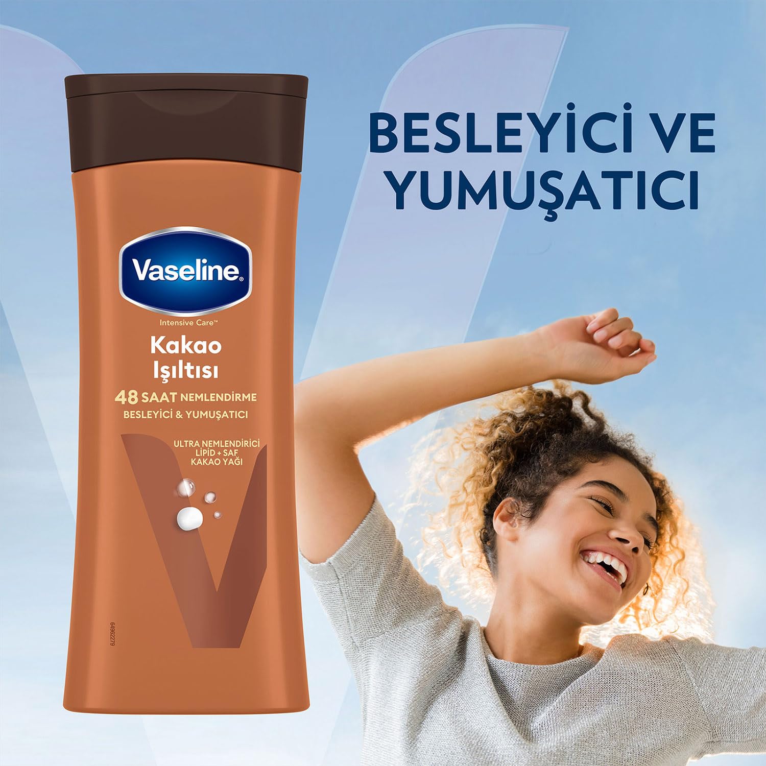 Vaseline Vücut Losyonu Kakao Işıltısı Parlaklığını Kaybetmiş ve Kuru Ciltler İçin 400 ml (4 paketi)