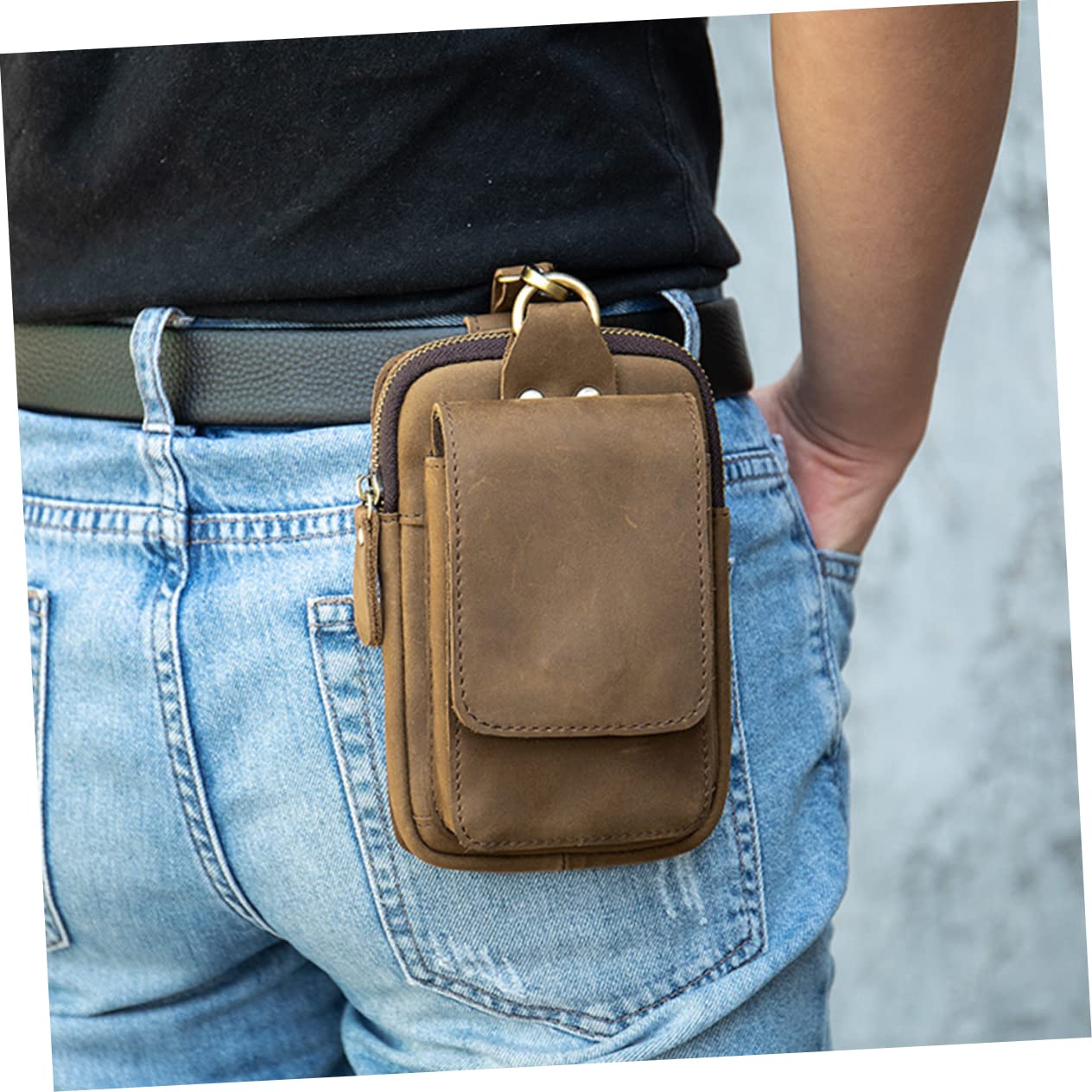 COLLBATH Ceinture pour Téléphone Portable Pochette Multifonction Clip Ceinture pour Randonnée Léger Compact Résistant Aux Rayures pour