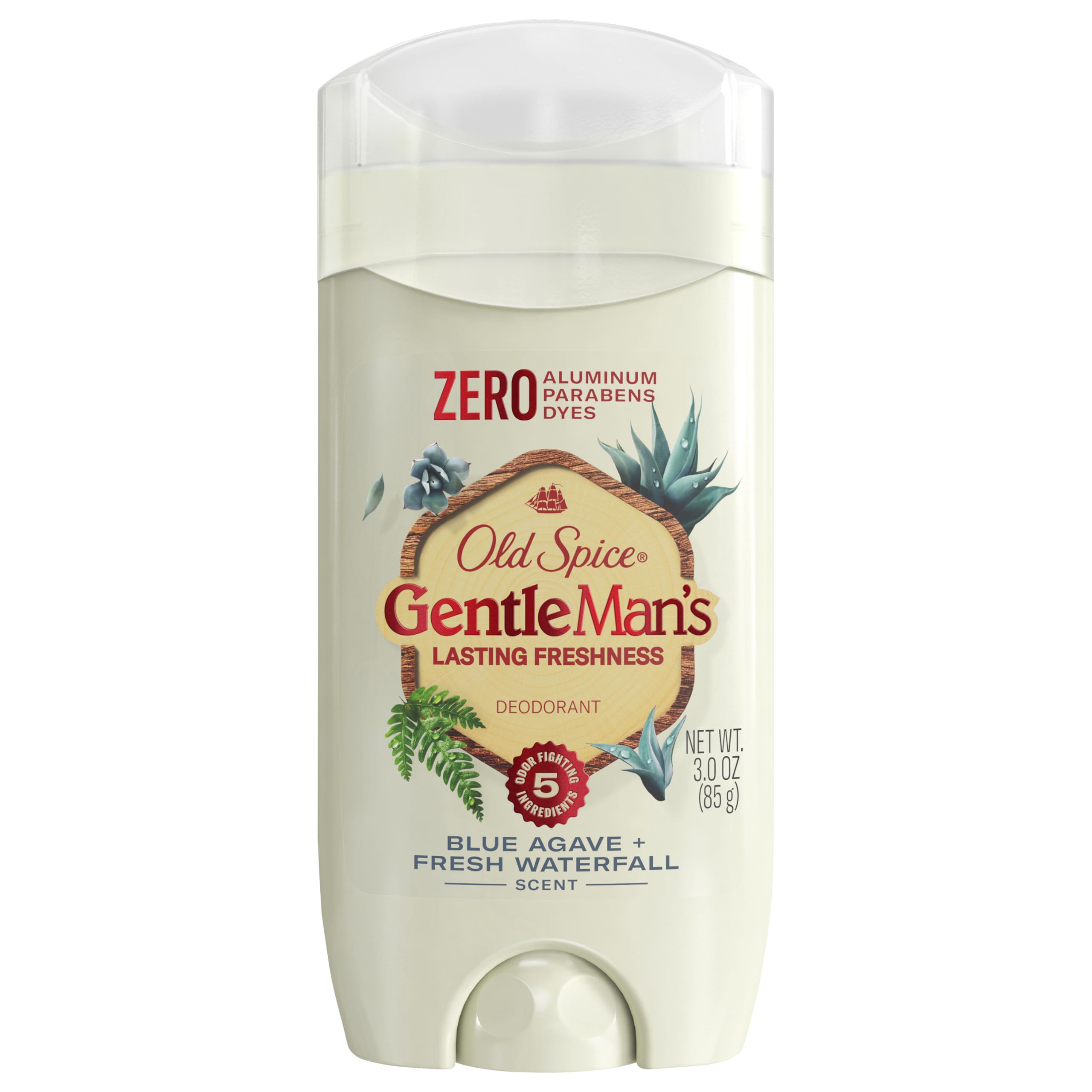 Old Spice, Deodorant Gentleman's Blue Agave and Fresh Waterfall, 3 Ounce