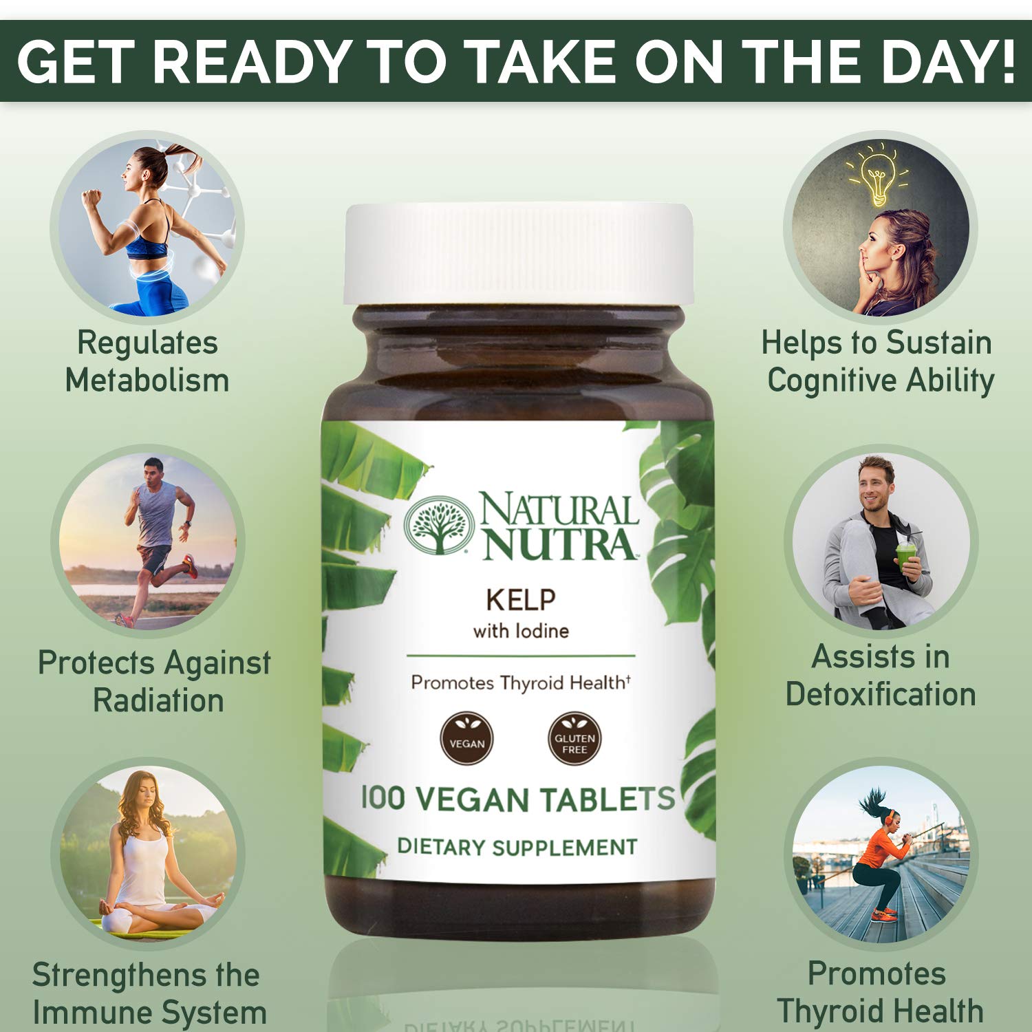 Natural Nutra Kelp Iodine Supplement, Thyroid Support, Strengthen Immune System, Regulates