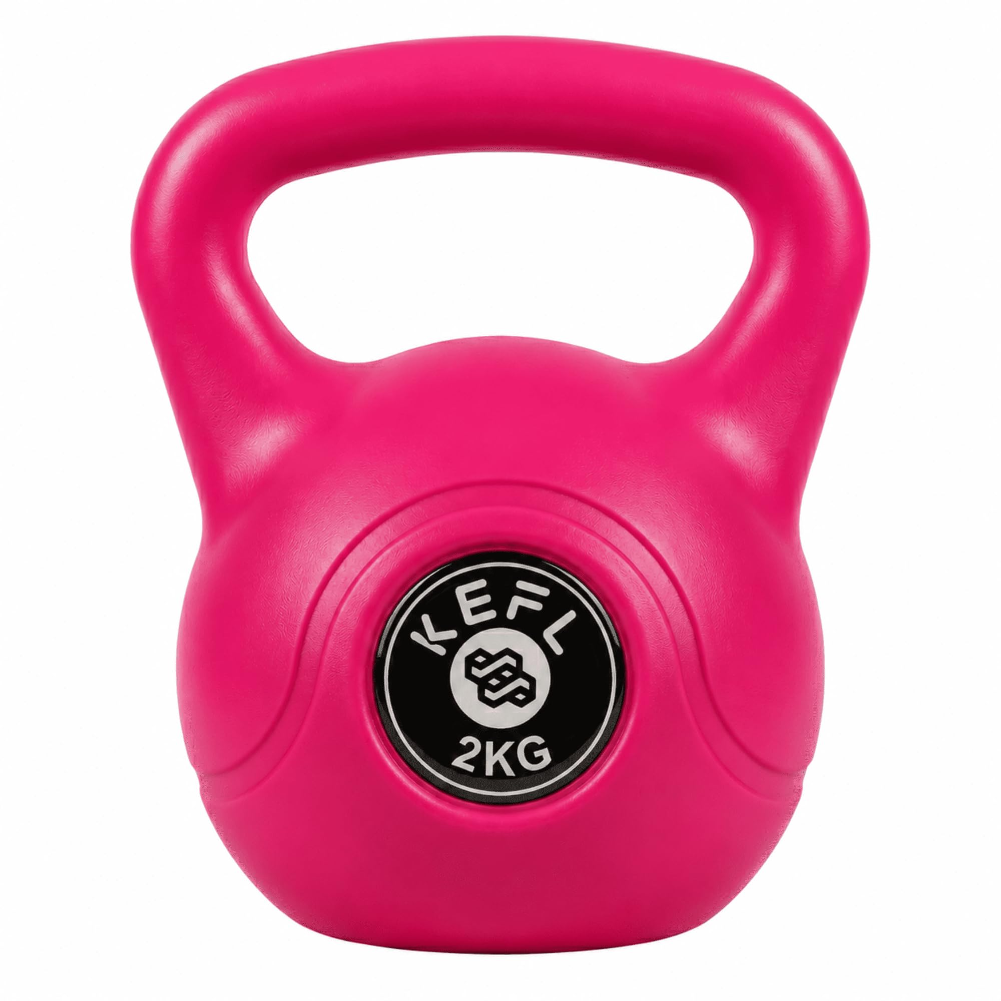 KEFL Vinyl Coated Kettlebell for Strength Training & Home Gym