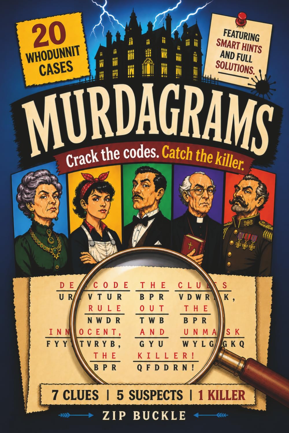 Murdagrams: Cryptogram Murder Mystery Puzzles