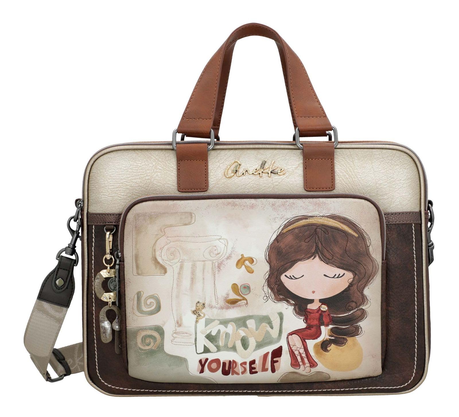 Anekke borsa da ufficio con scomparto per laptop Muse Briefcase Multicolor multicolore
