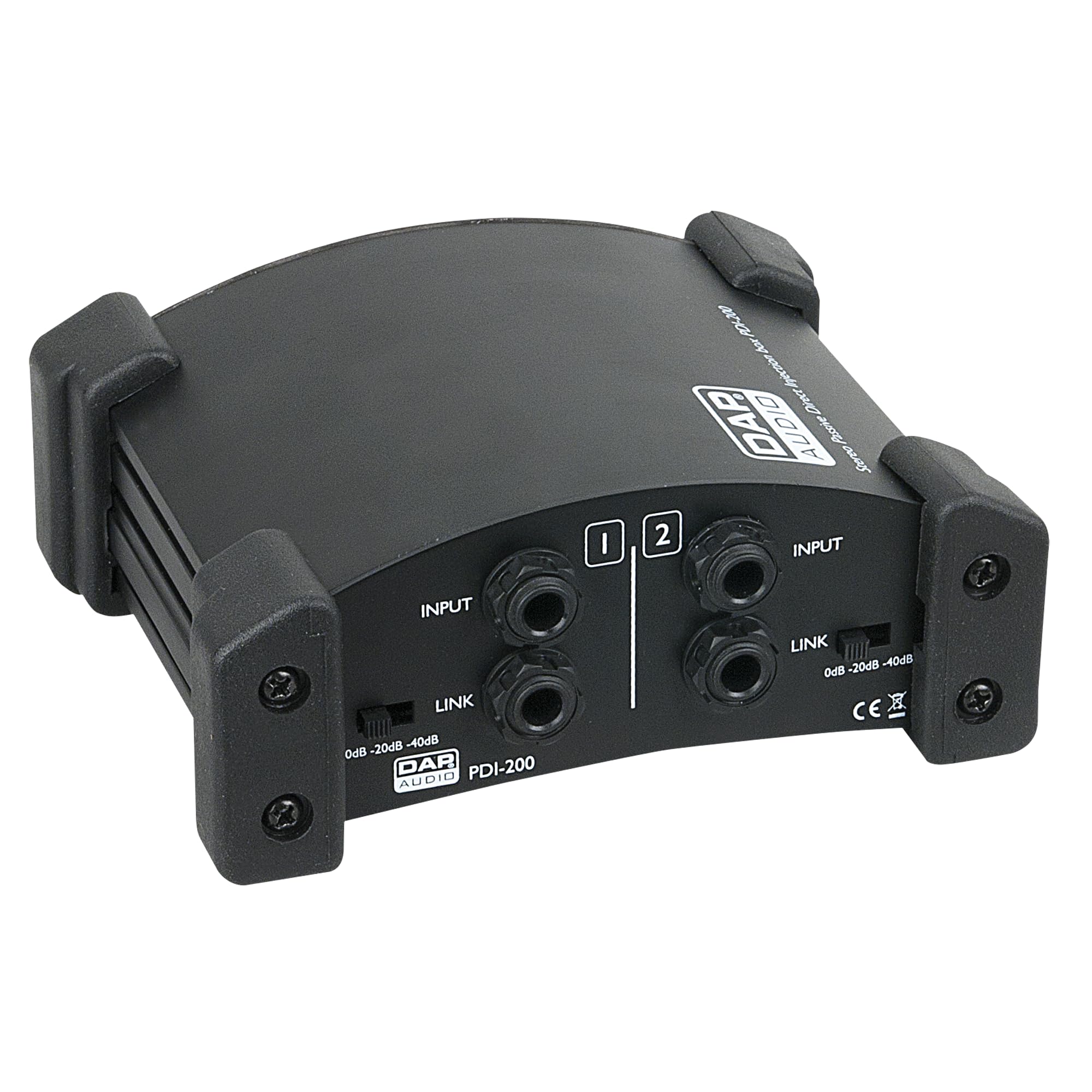 Dap Audio PDI-200 Di Direct Box Passiva Stereo 2 Canali Pad -20 -40 Db Non Richiede Alimentazione Phantom