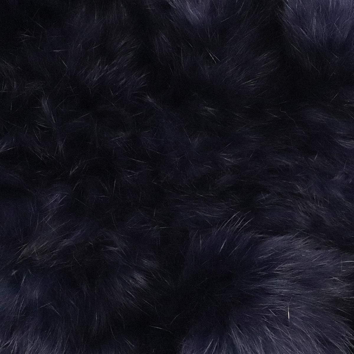 surell Long Ruffle Rabbit Fur Pull-Through Scarf - Women's Luxurious Neck Trim Scarves
