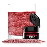 Vista 20 de Brew Glitter - Purpurina comestible rosa claro para bebidas, cócteles, cerveza y bebidas 1 frasco de 4g