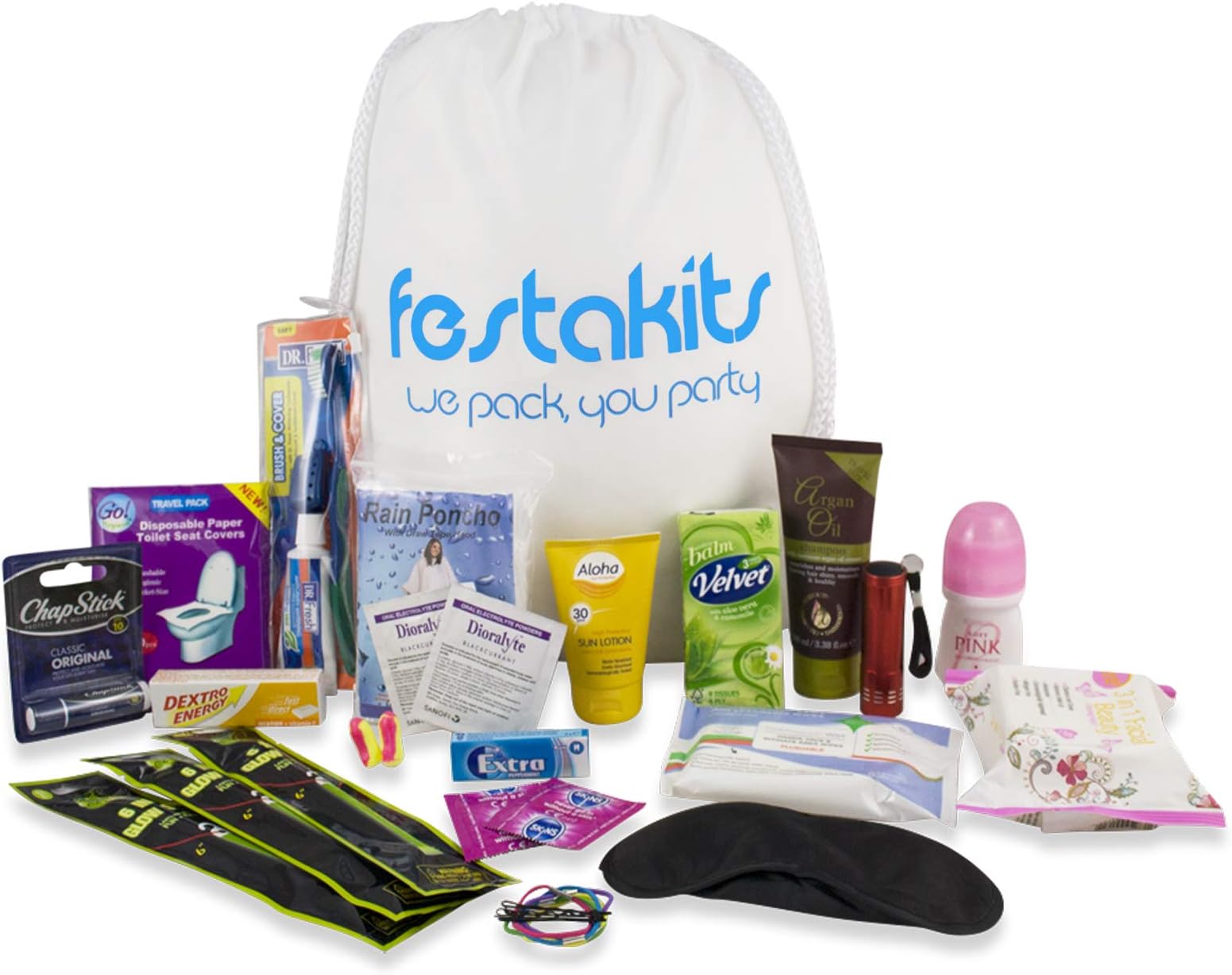Festakits Hers - Festival Essentials and Camping Survival Kit