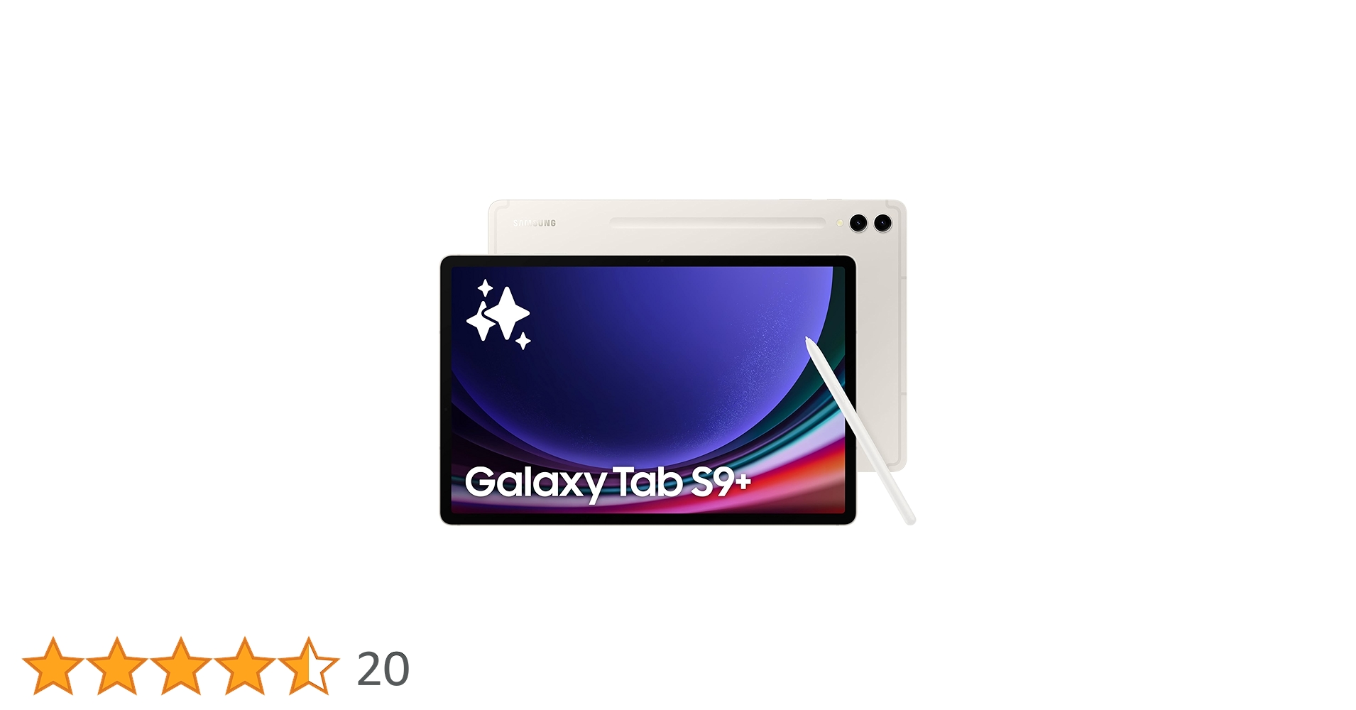 [ヨヨ]GALAXYTAB S9+ 256GB Samsung Galaxy Tab S9+, S Pen in-Box, 31.50 cm (12.4 inch) Dynamic