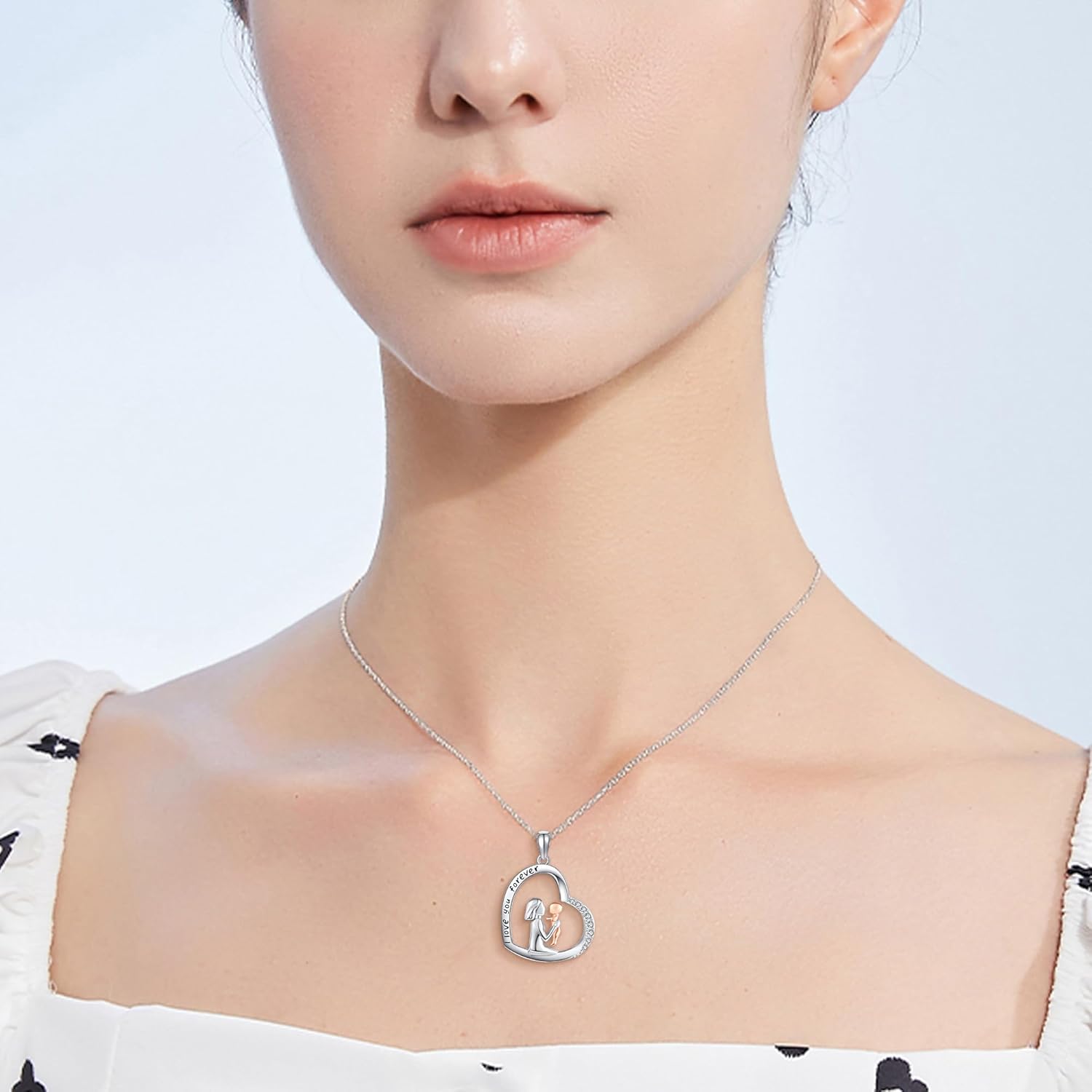 MONGAS Fox Necklace Sterling Silver Fox Pendant Necklace Animal Jewelry for Women - Image 2