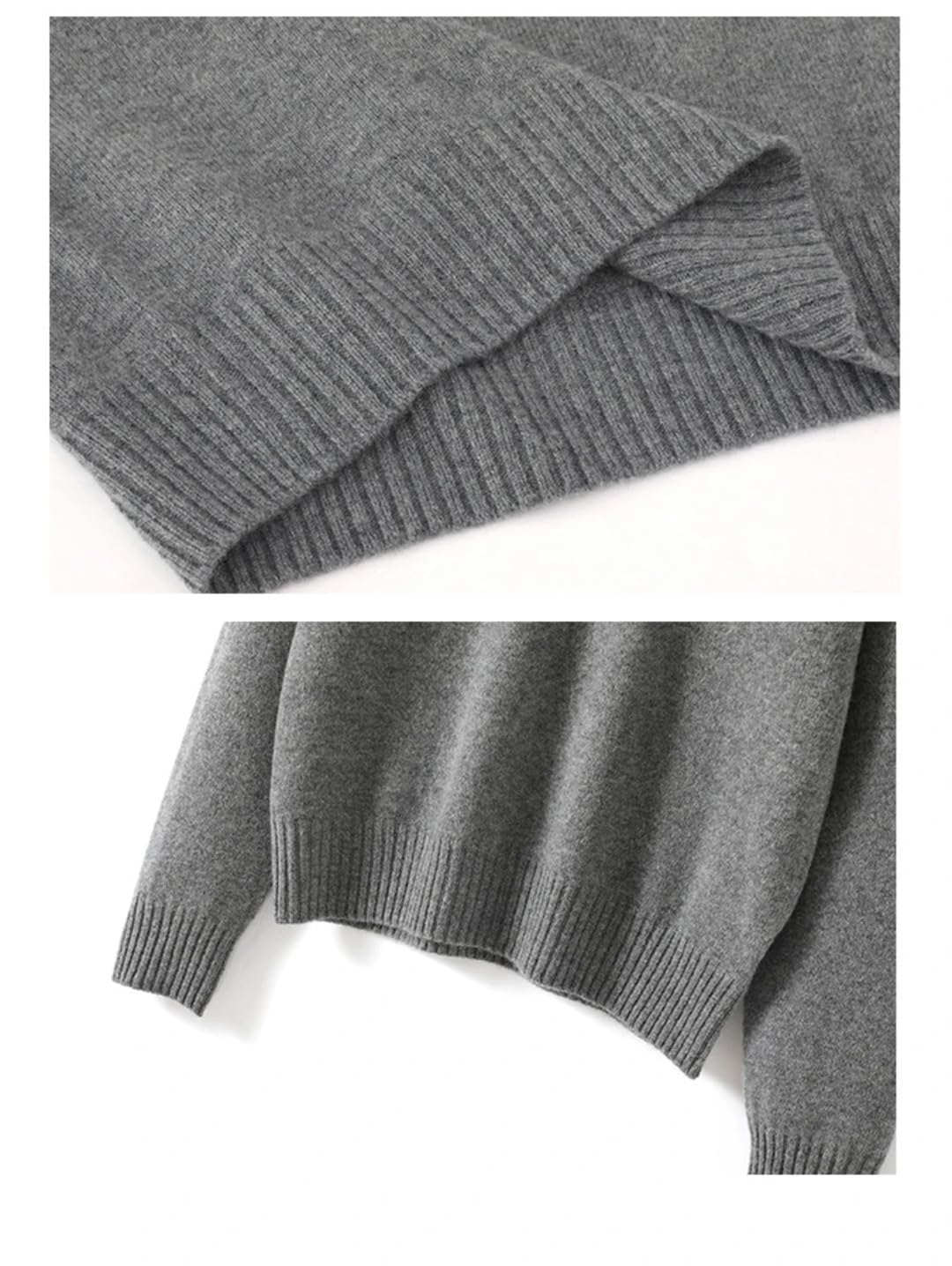 Damski sweter z golfem, wełniany, z długim rękawem, retro, dzianinowy sweter