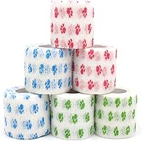 Vista 13 de Vendaje autoadhesivo cohesivo de animales, cinta autoadhesiva de primeros auxilios para perros, gatos, caballos, pájaros y muñeca para curación de 2