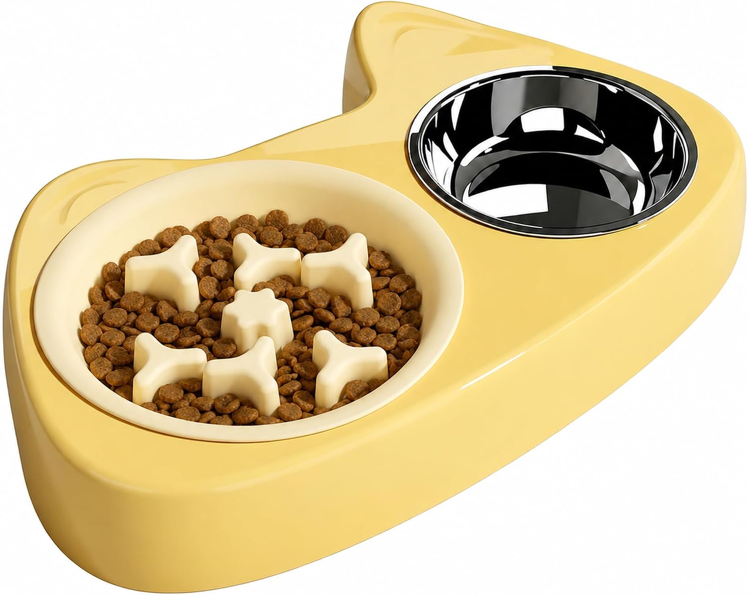 Slow Feeder Dog Bowls Set with Water Bowl for Small Dogs