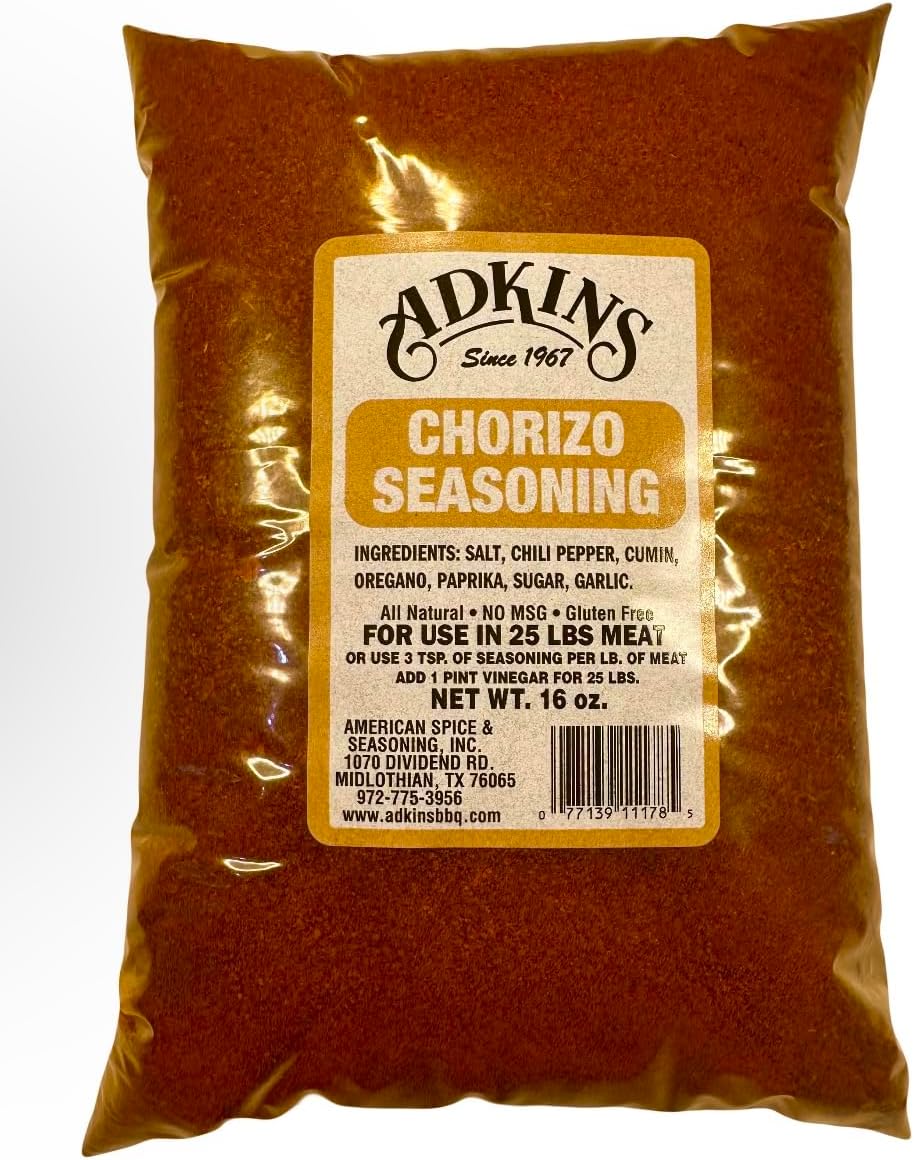 Adkins Chorizo Sausage Seasoning 16 OZ All Natural