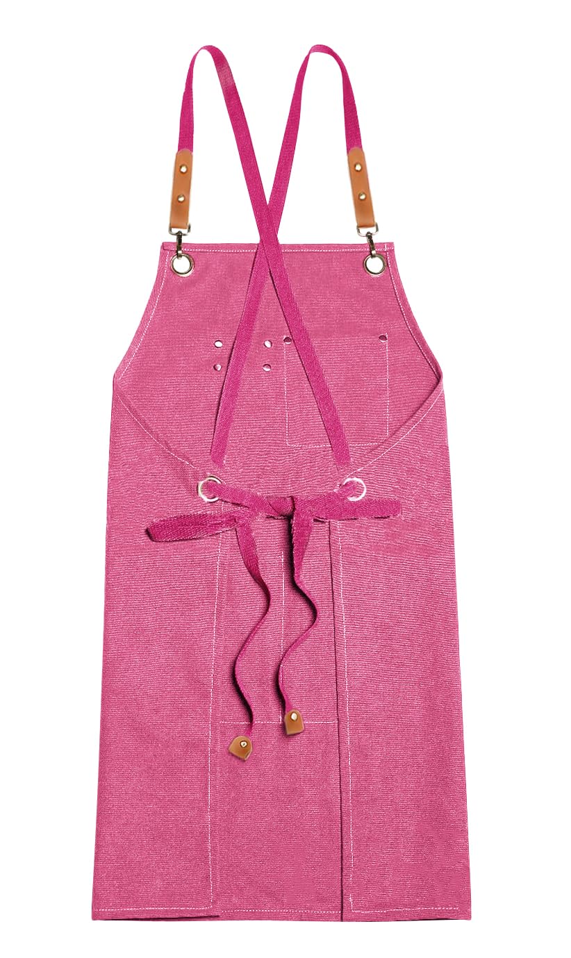 Nanxson Canvas Chef Apron for Men with Pockets Tool Apron for Cooking Gardening Painting - Image 2