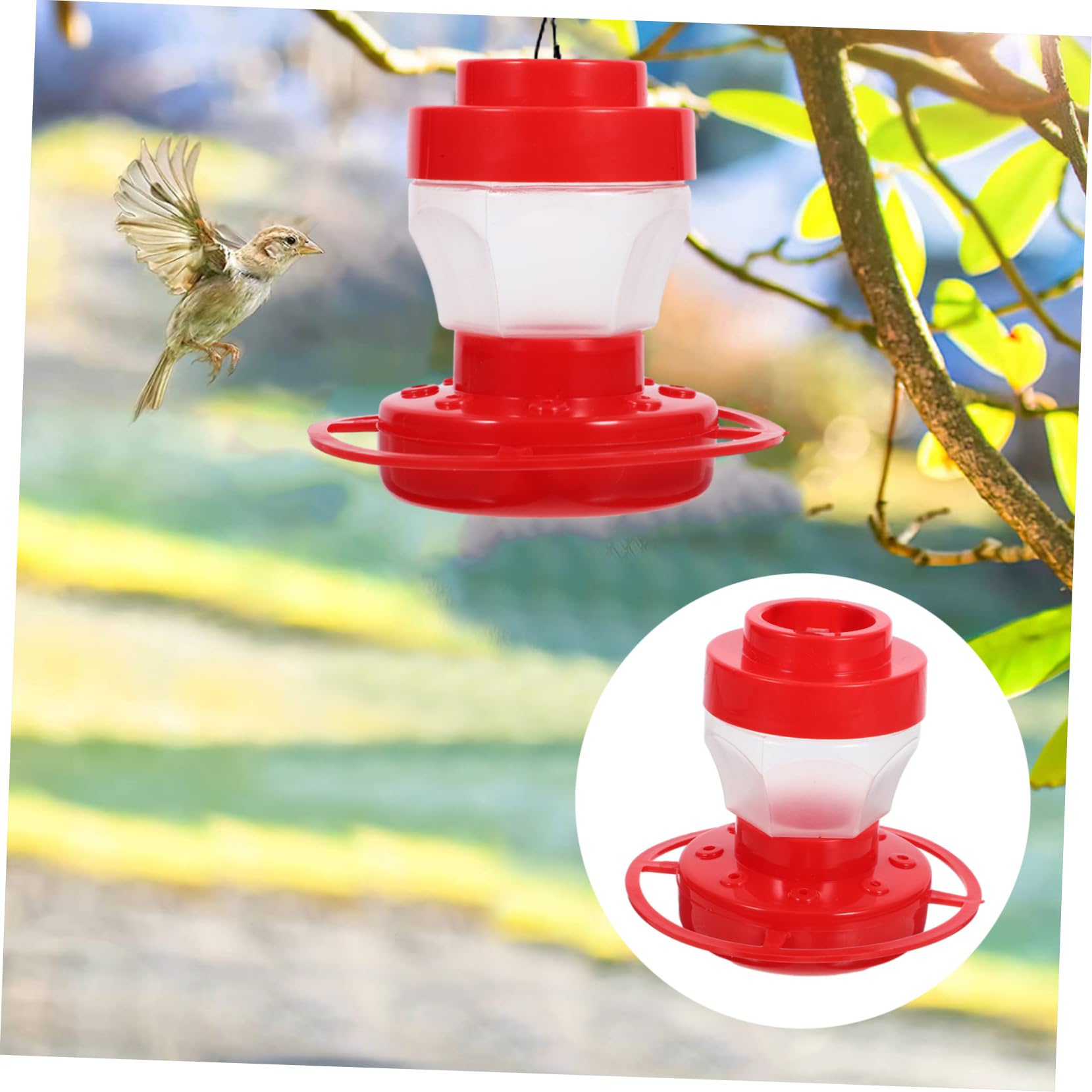 Yardwe 5 Comederos para Pájaros para Patio Aire Comederos para Pájaros para Exteriores Comederos para Pájaros Comederos para Pájaros Colgantes para Exteriores Organizador
