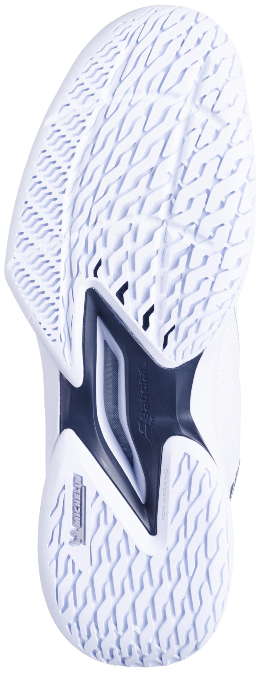 Babolat, Chaussures de Tennis Modèle Jet TERE 2 AC M, Empeigne en Mesh Respirant, Semelle EVA Amortissante, Renforts Latéraux pour Stabilité, Semelle Michelin Durable