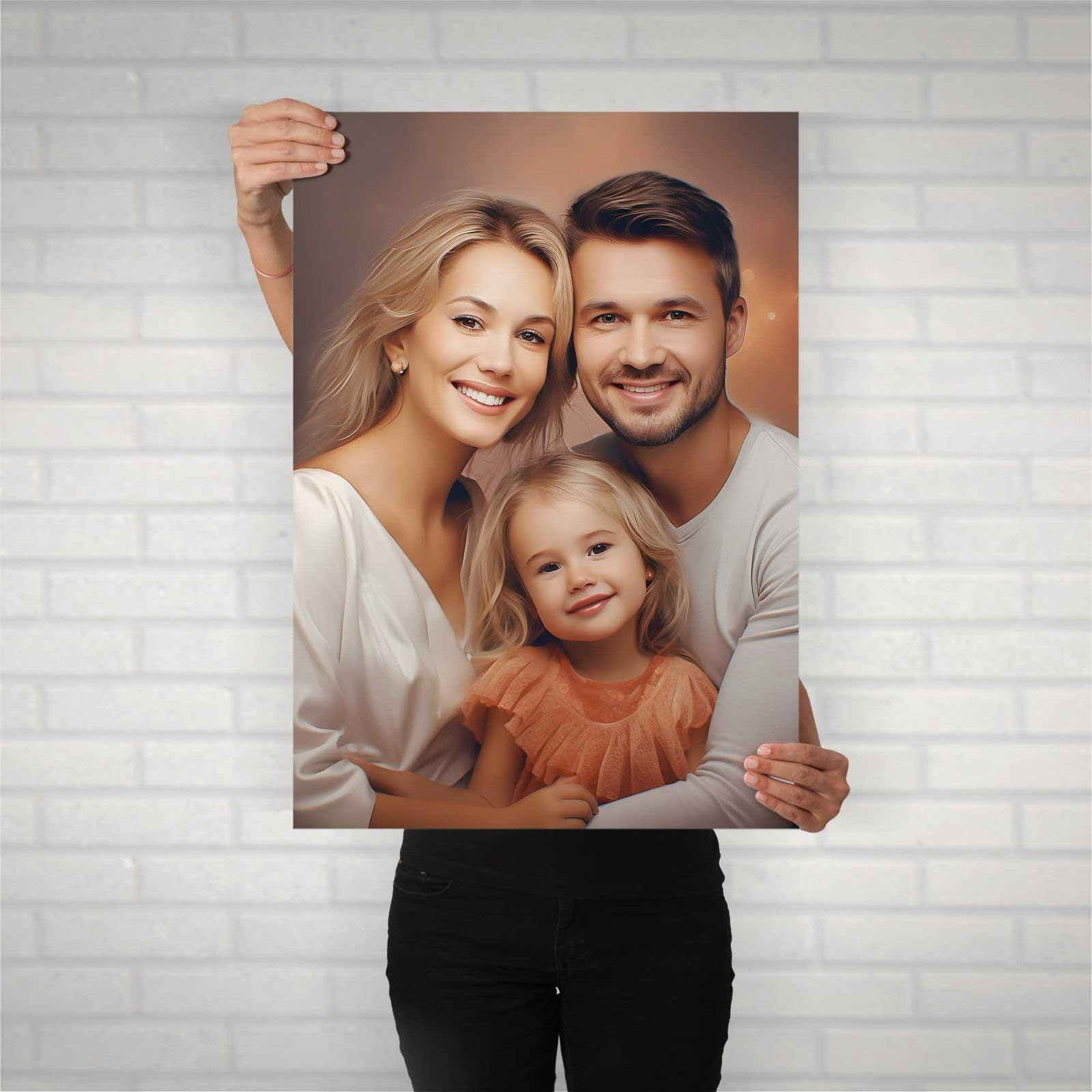 ZAFS Custom Poster with Photo & Text – Personalized Wall Art for Home Decor,Thoughtful Gift for Him or Her (Custom Poster)
