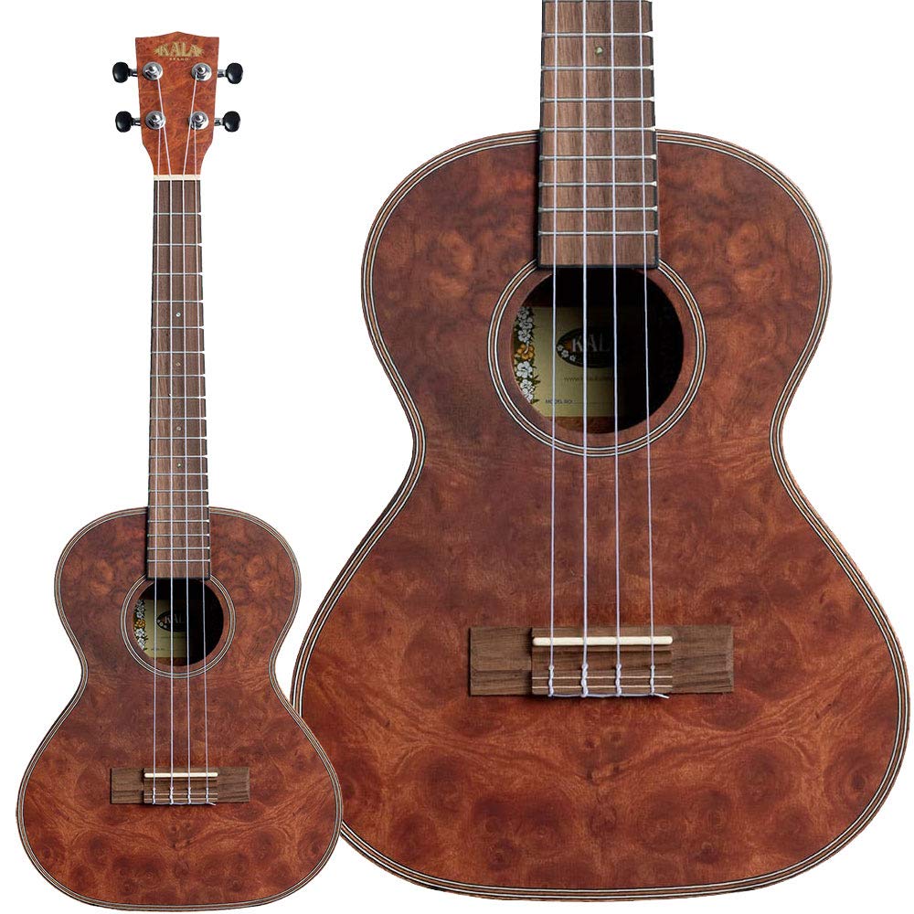 KALA KA-CHOC-BUR-T - Ukulele tenore Chocolate Exotic Burl con borsa (UB-T)