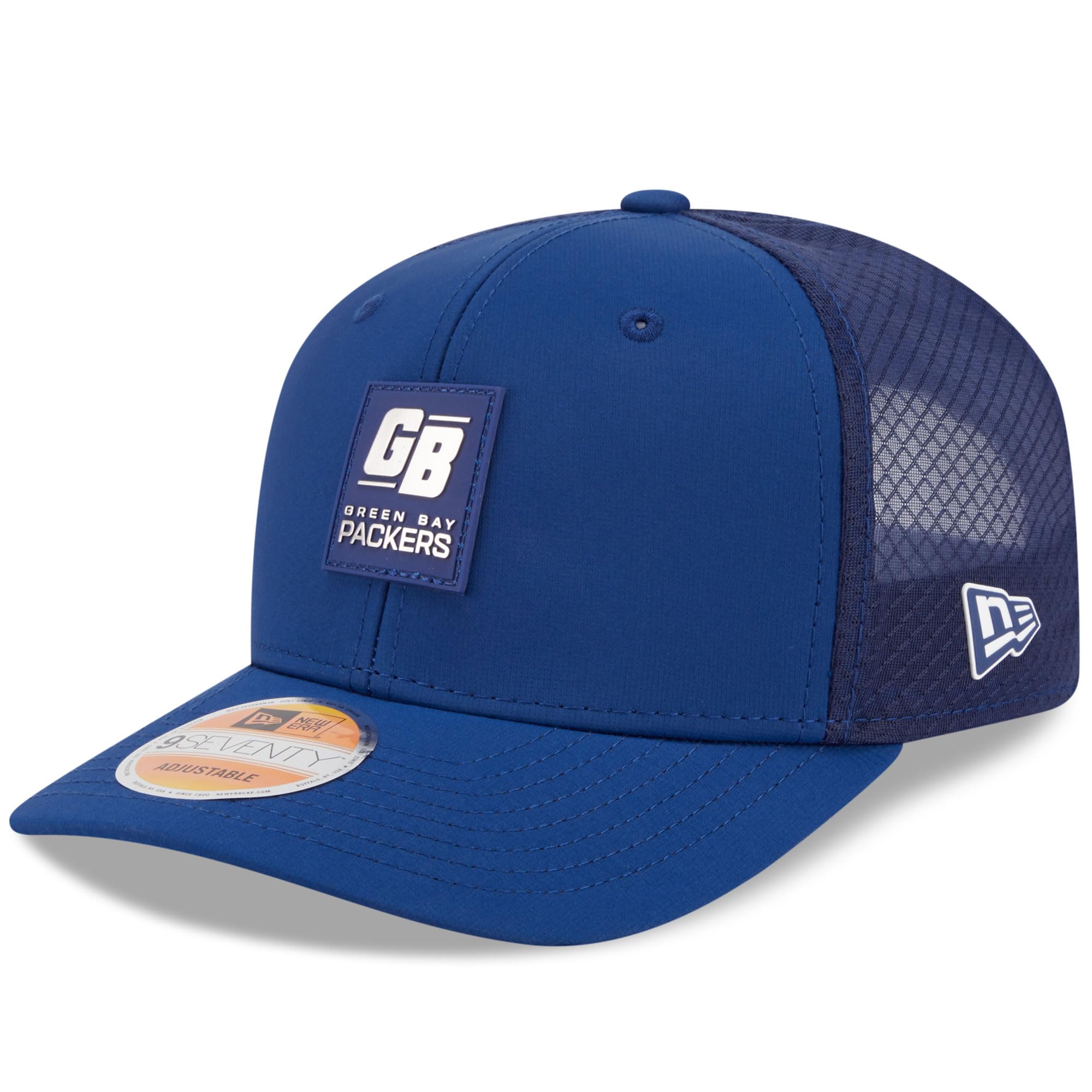 New Era Unisex Navy 9Seventy Trucker Cap - Sideline Green Bay Packers